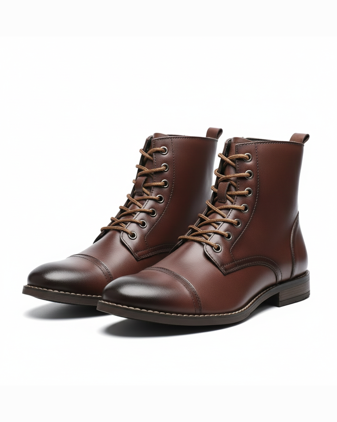 LUC | BOTTES DE VILLE BRUNIES POUR HOMME