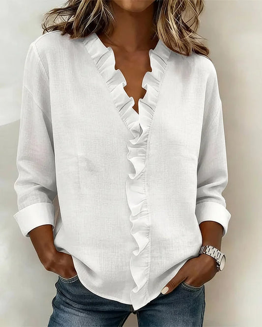 BERNADETTE | BLOUSE À VOLANTS