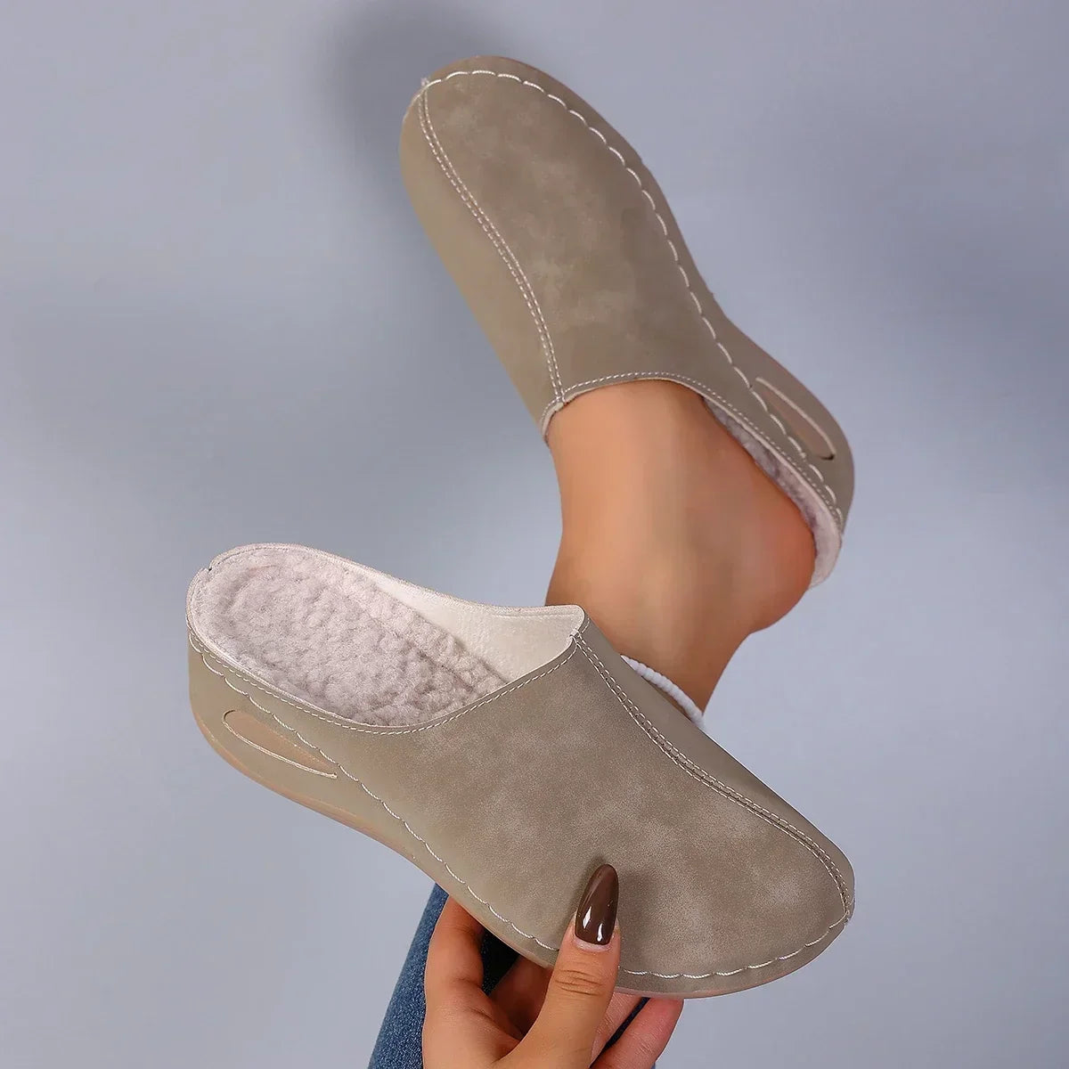 TIPHAINE | PANTOUFLES ORTHOPÉDIQUES CHAUDES POUR UN CONFORT QUOTIDIEN
