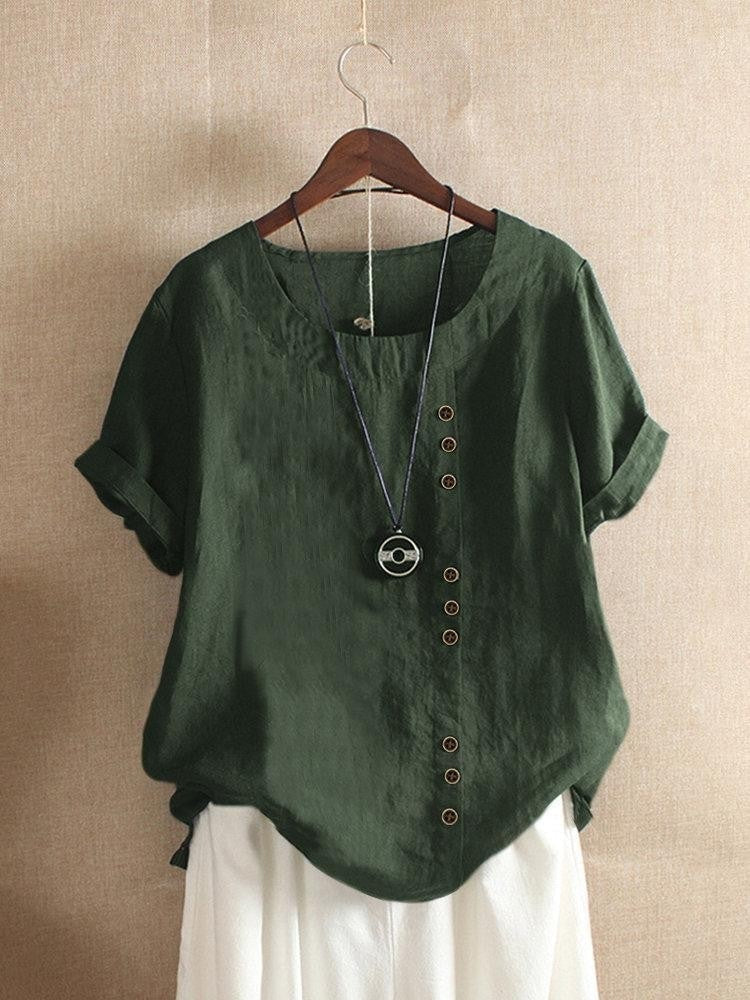 VIVIANE | BLOUSE AÉRÉE AVEC PATTE DE BOUTONNAGE