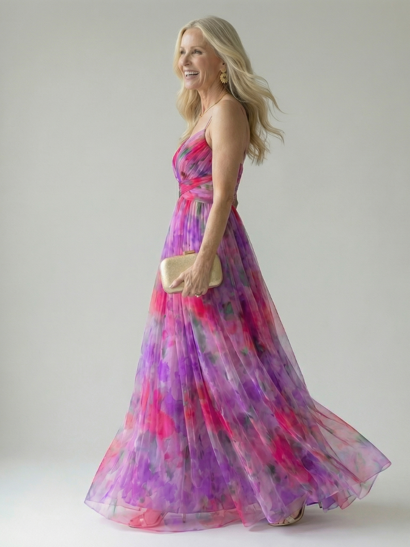 MAËLLE | ROBE MAXI À ENVELOPPE DOUCE ISEL