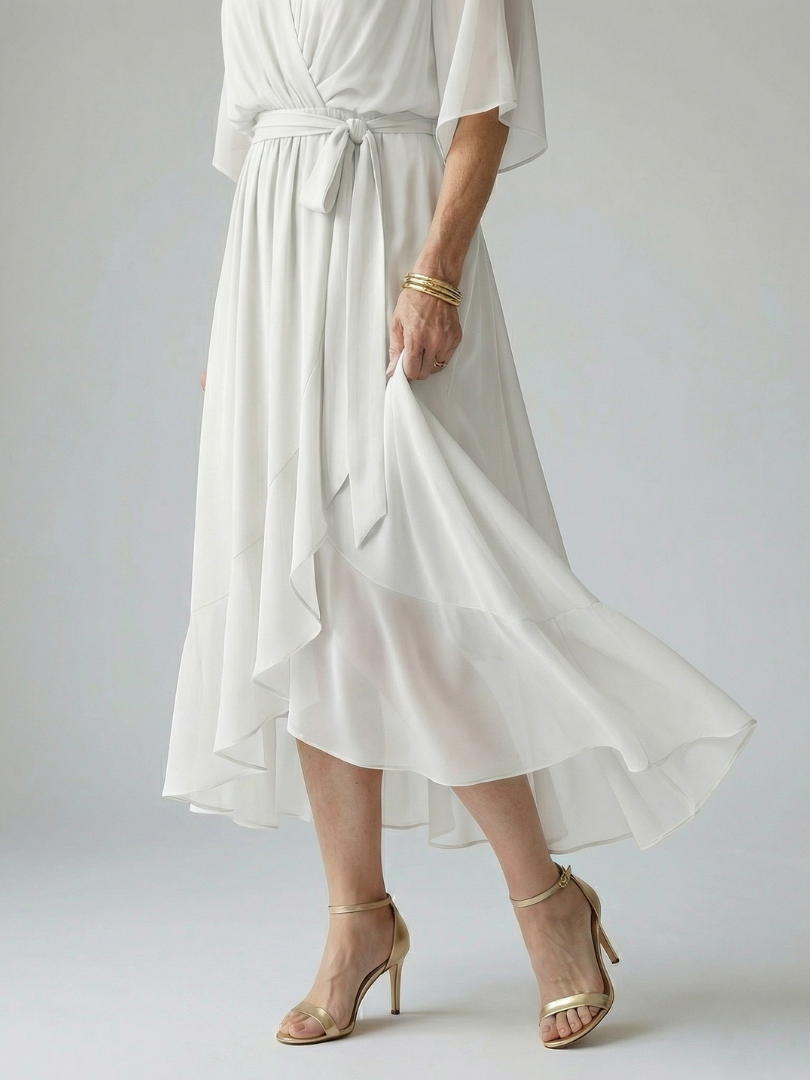 ANAÏS | ROBE MIDI DRAPÉE ELRIC