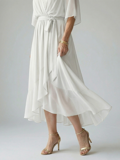 ANAÏS | ROBE MIDI DRAPÉE ELRIC