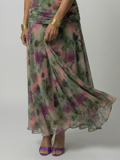 SOLÈNE | ROBE MIDI DÉCONTRACTÉE À ÉPAULES DÉNUDÉES CALEN