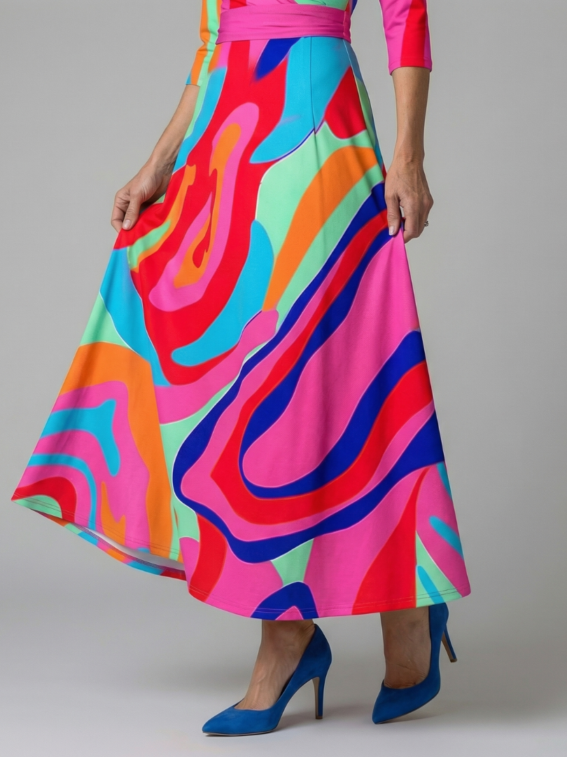 LAURA | ROBE MIDI CROISÉE À COL CELINE