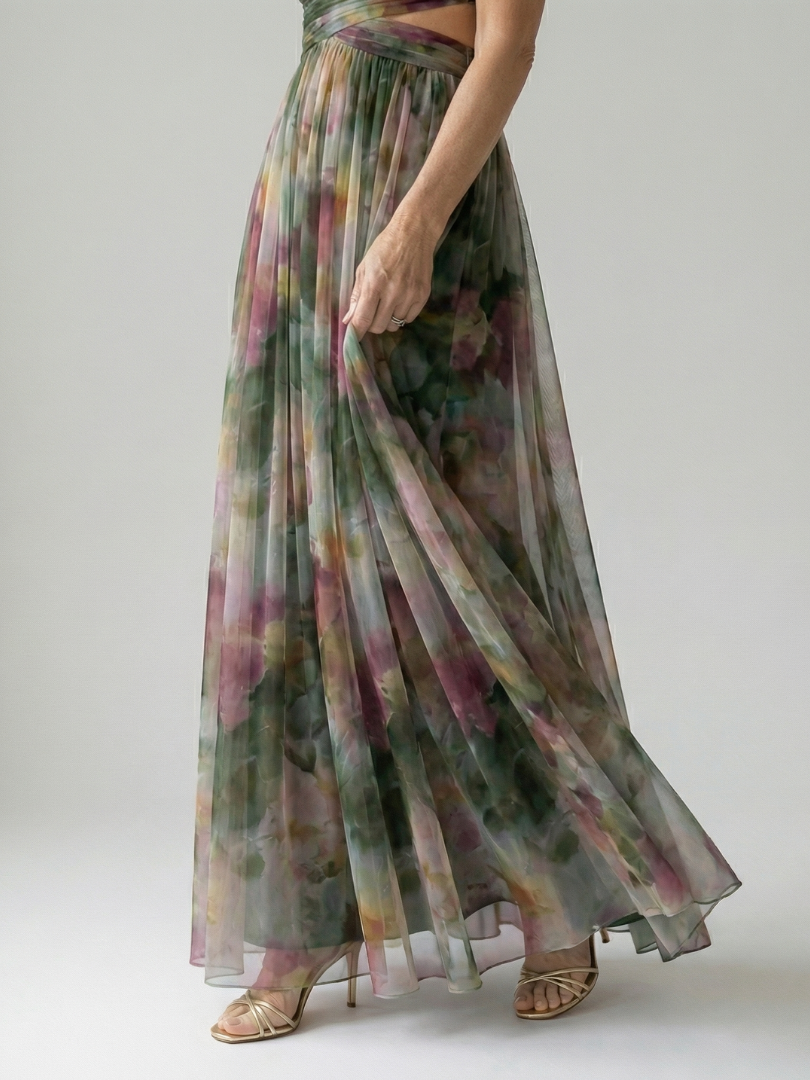 MAËLLE | ROBE MAXI À ENVELOPPE DOUCE ISEL