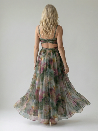 MAËLLE | ROBE MAXI À ENVELOPPE DOUCE ISEL