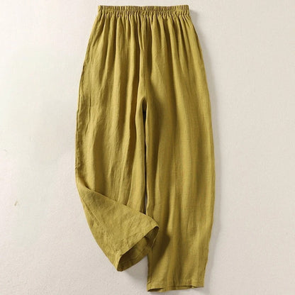 Amélie | Pantalon fluide en coton et lin