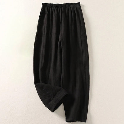 Amélie | Pantalon fluide en coton et lin