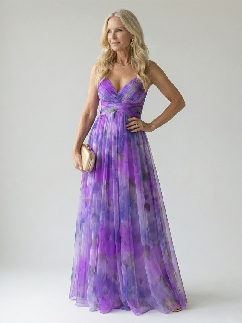 MAËLLE | ROBE MAXI À ENVELOPPE DOUCE ISEL