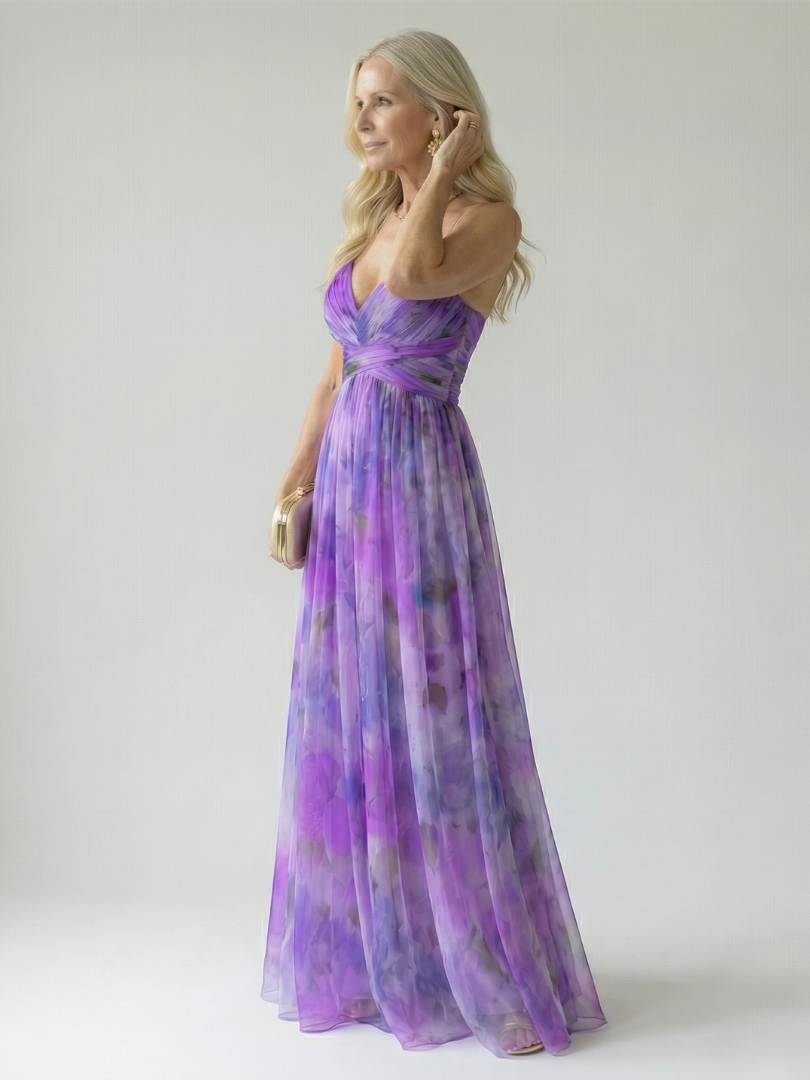 MAËLLE | ROBE MAXI À ENVELOPPE DOUCE ISEL