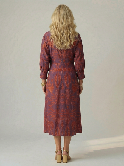 PAULINE | ROBE MIDI WRAP NATURELLE LUNE
