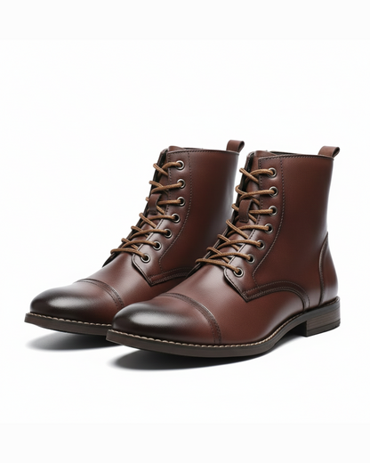 LUC | BOTTES DE VILLE BRUNIES POUR HOMME