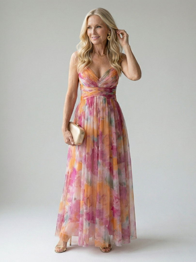 MAËLLE | ROBE MAXI À ENVELOPPE DOUCE ISEL