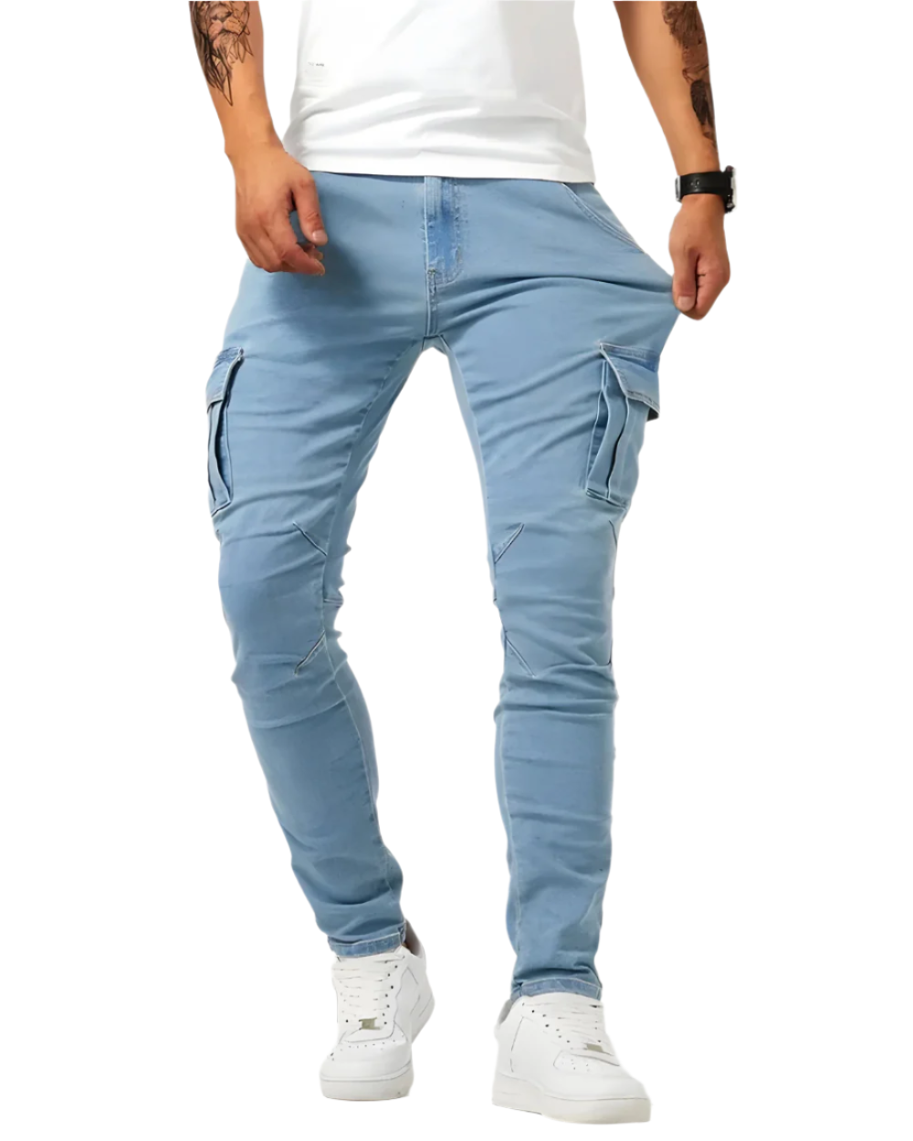LOÏC | PANTALON CARGO STRETCH