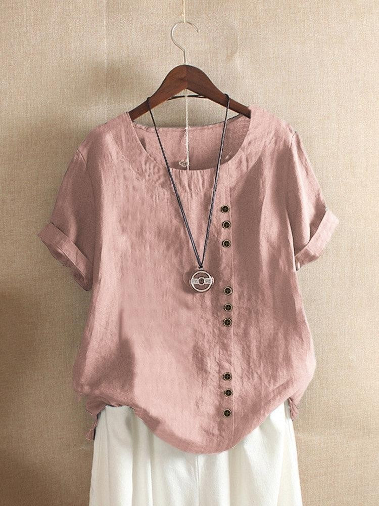 VIVIANE | BLOUSE AÉRÉE AVEC PATTE DE BOUTONNAGE