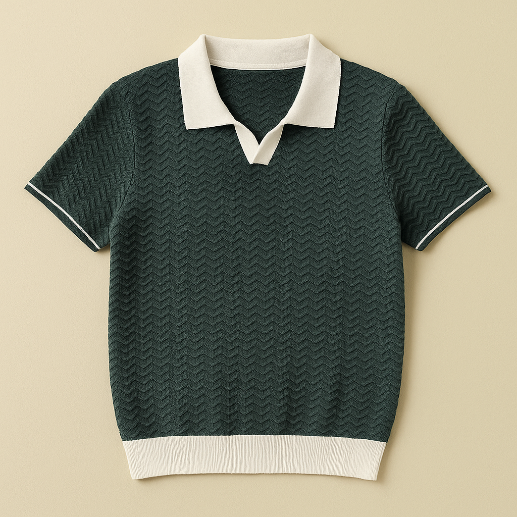 ERIC | POLO SHIRT EN TISSU RICCIO DE