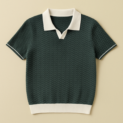 ERIC | POLO SHIRT EN TISSU RICCIO DE