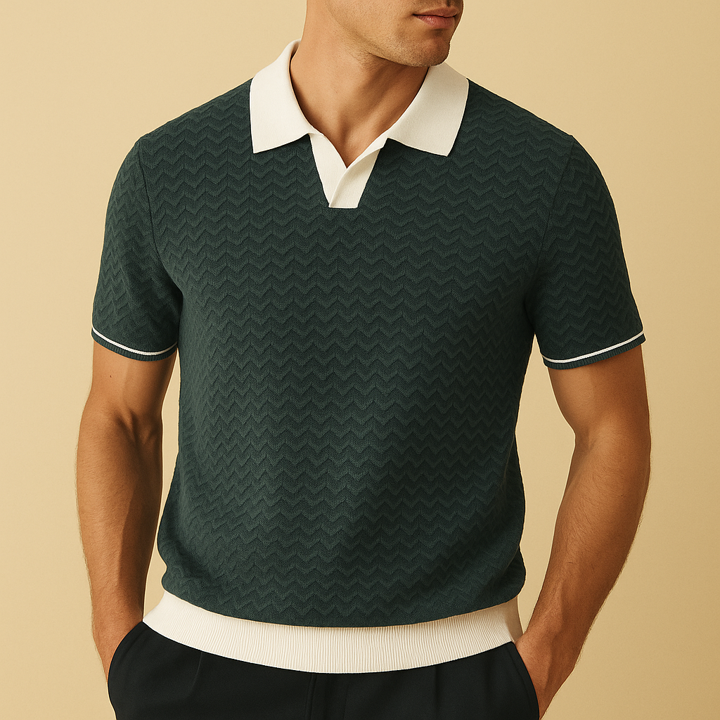 ERIC | POLO SHIRT EN TISSU RICCIO DE