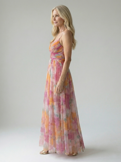 MAËLLE | ROBE MAXI À ENVELOPPE DOUCE ISEL