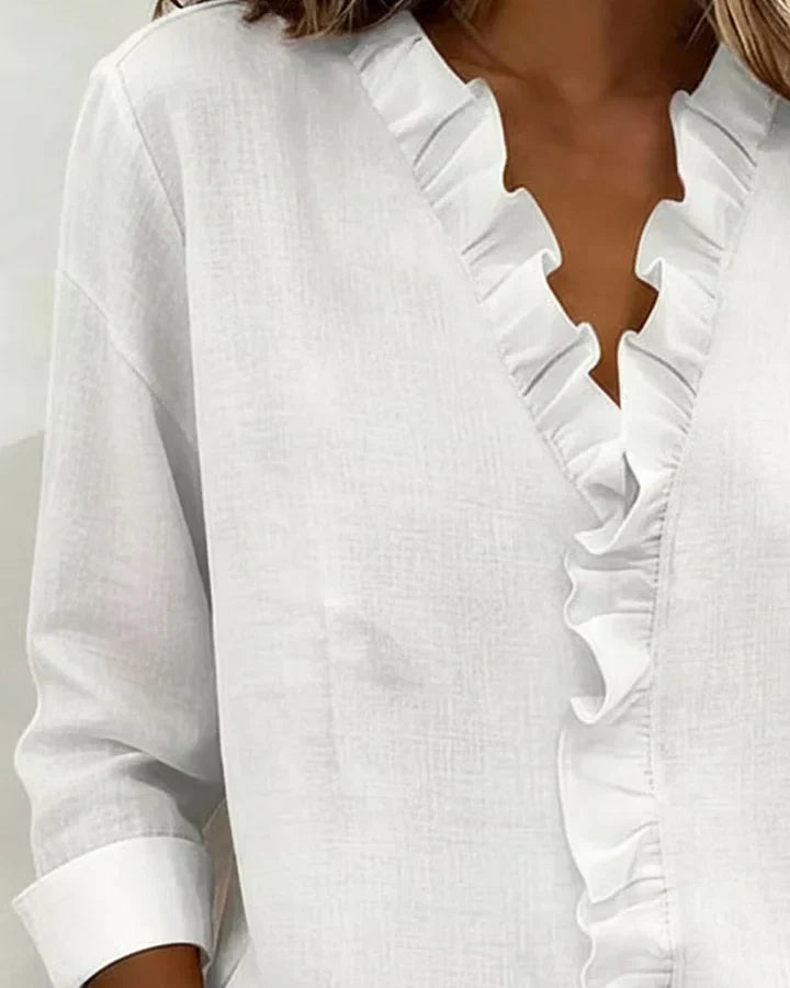 BERNADETTE | BLOUSE À VOLANTS