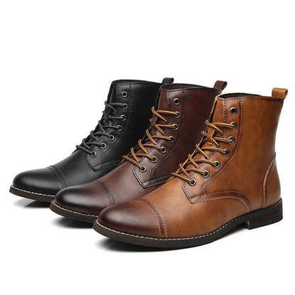 LUC | BOTTES DE VILLE BRUNIES POUR HOMME