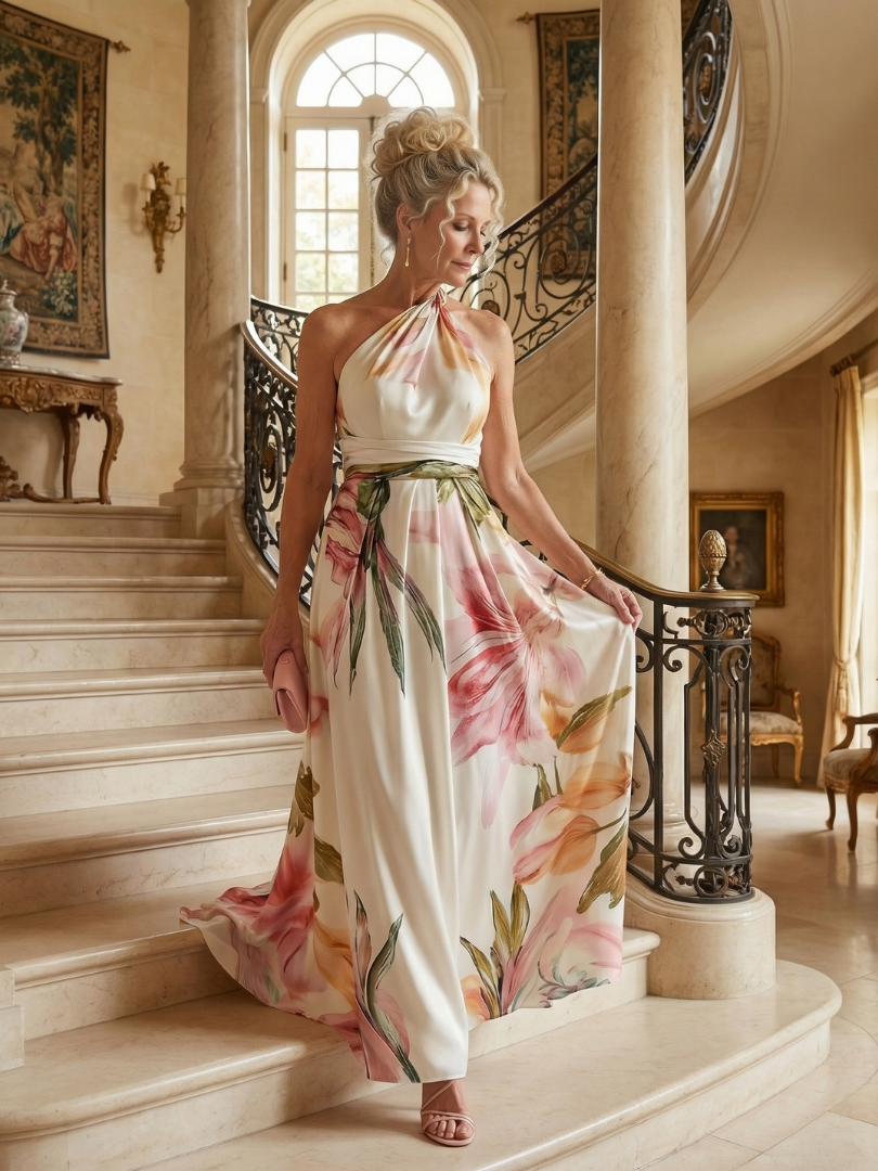 ROMANE | ROBE MAXI FLEURIE LÉGÈRE AMIEL