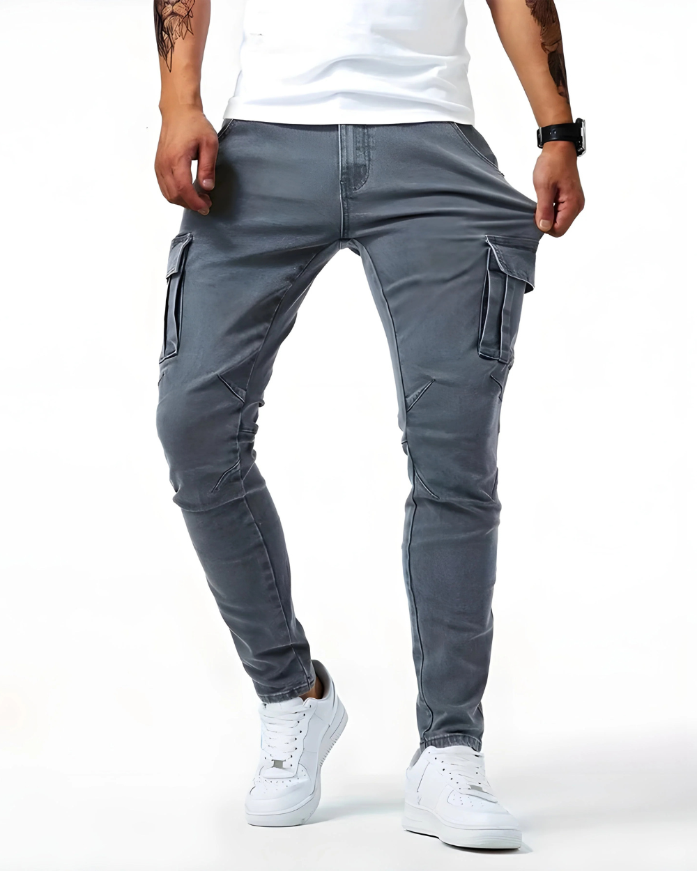 LOÏC | PANTALON CARGO STRETCH