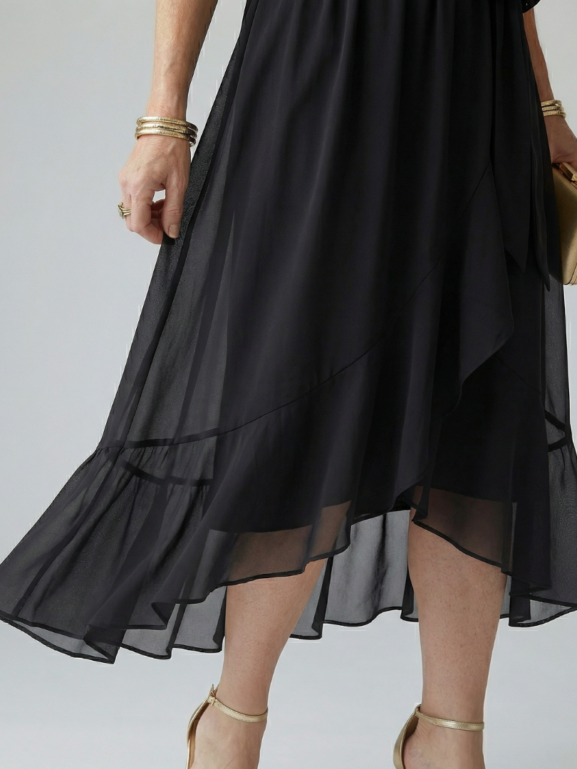 ANAÏS | ROBE MIDI DRAPÉE ELRIC