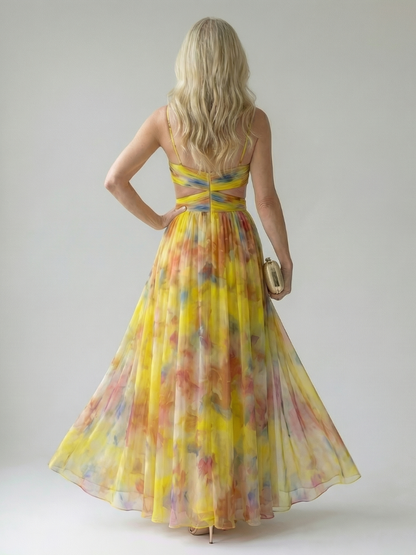 MAËLLE | ROBE MAXI À ENVELOPPE DOUCE ISEL