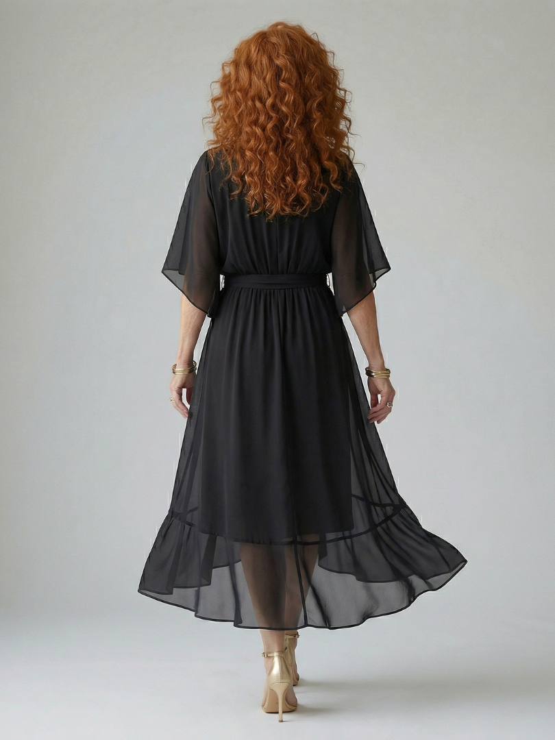 ANAÏS | ROBE MIDI DRAPÉE ELRIC