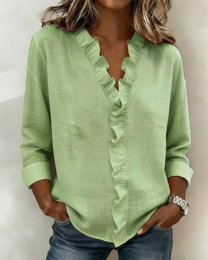BERNADETTE | BLOUSE À VOLANTS