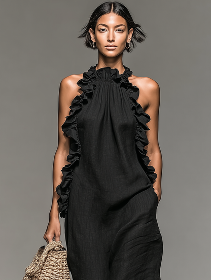 ALEXIA | ROBE LONGUE AVEC POCHES
