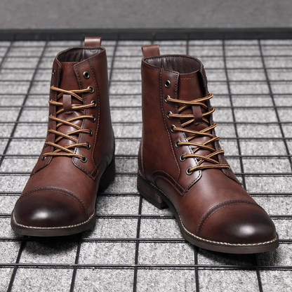 LUC | BOTTES DE VILLE BRUNIES POUR HOMME