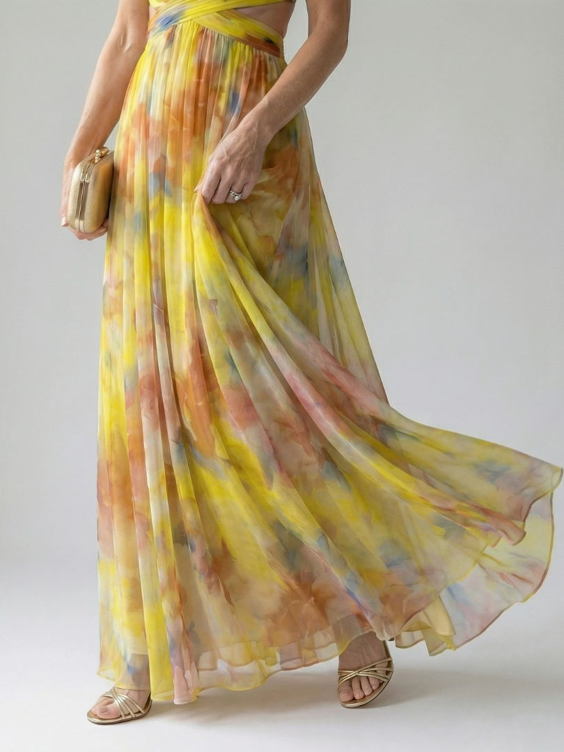 MAËLLE | ROBE MAXI À ENVELOPPE DOUCE ISEL