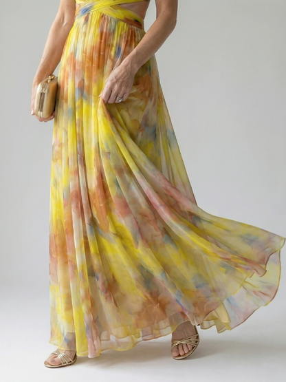 MAËLLE | ROBE MAXI À ENVELOPPE DOUCE ISEL