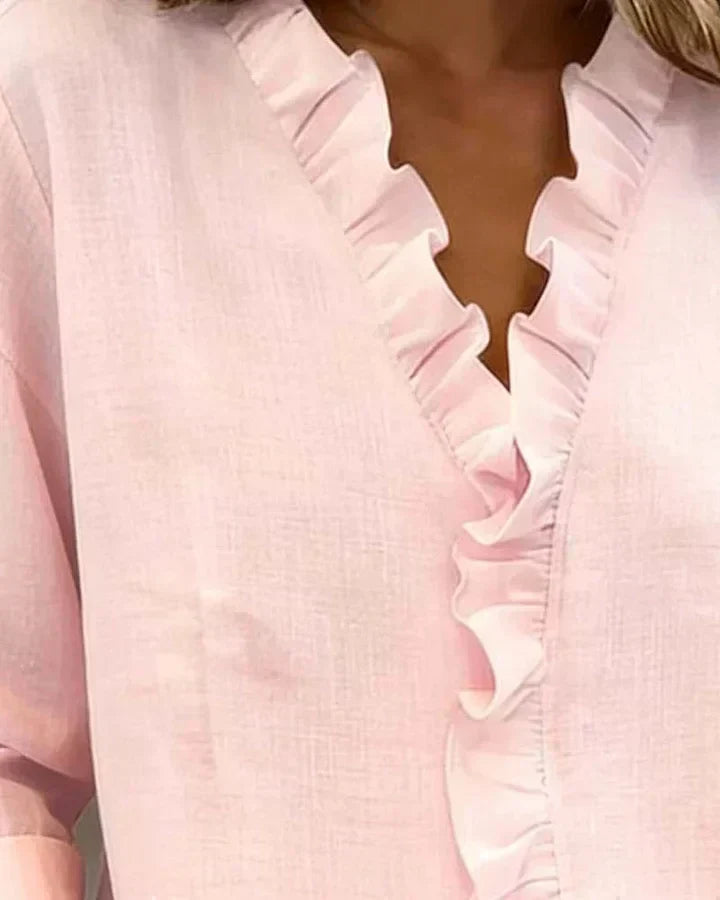 BERNADETTE | BLOUSE À VOLANTS
