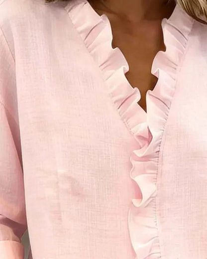 BERNADETTE | BLOUSE À VOLANTS