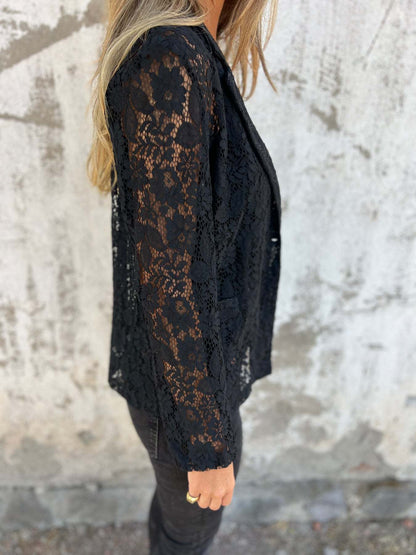 GAËLLE | BLAZER EN DENTELLE TRANSPARENTE