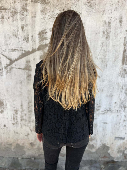 GAËLLE | BLAZER EN DENTELLE TRANSPARENTE