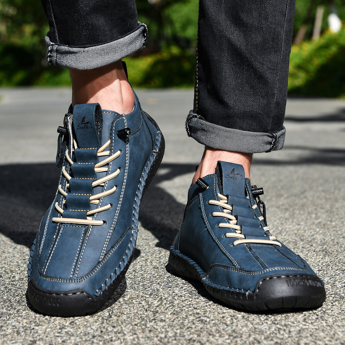 CHRISTOPHE | CHAUSSURES EN NABUK AVEC ZIP POUR HOMME