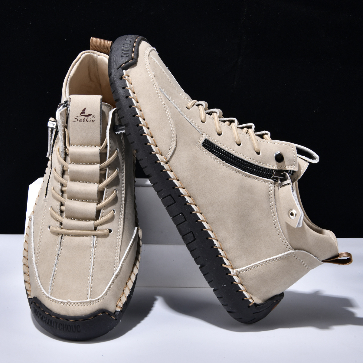 CHRISTOPHE | CHAUSSURES EN NABUK AVEC ZIP POUR HOMME