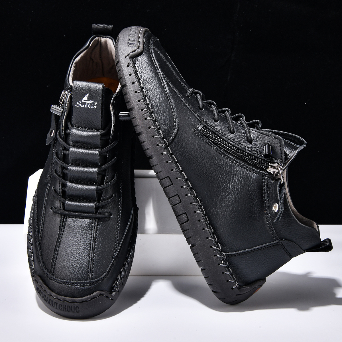 CHRISTOPHE | CHAUSSURES EN NABUK AVEC ZIP POUR HOMME