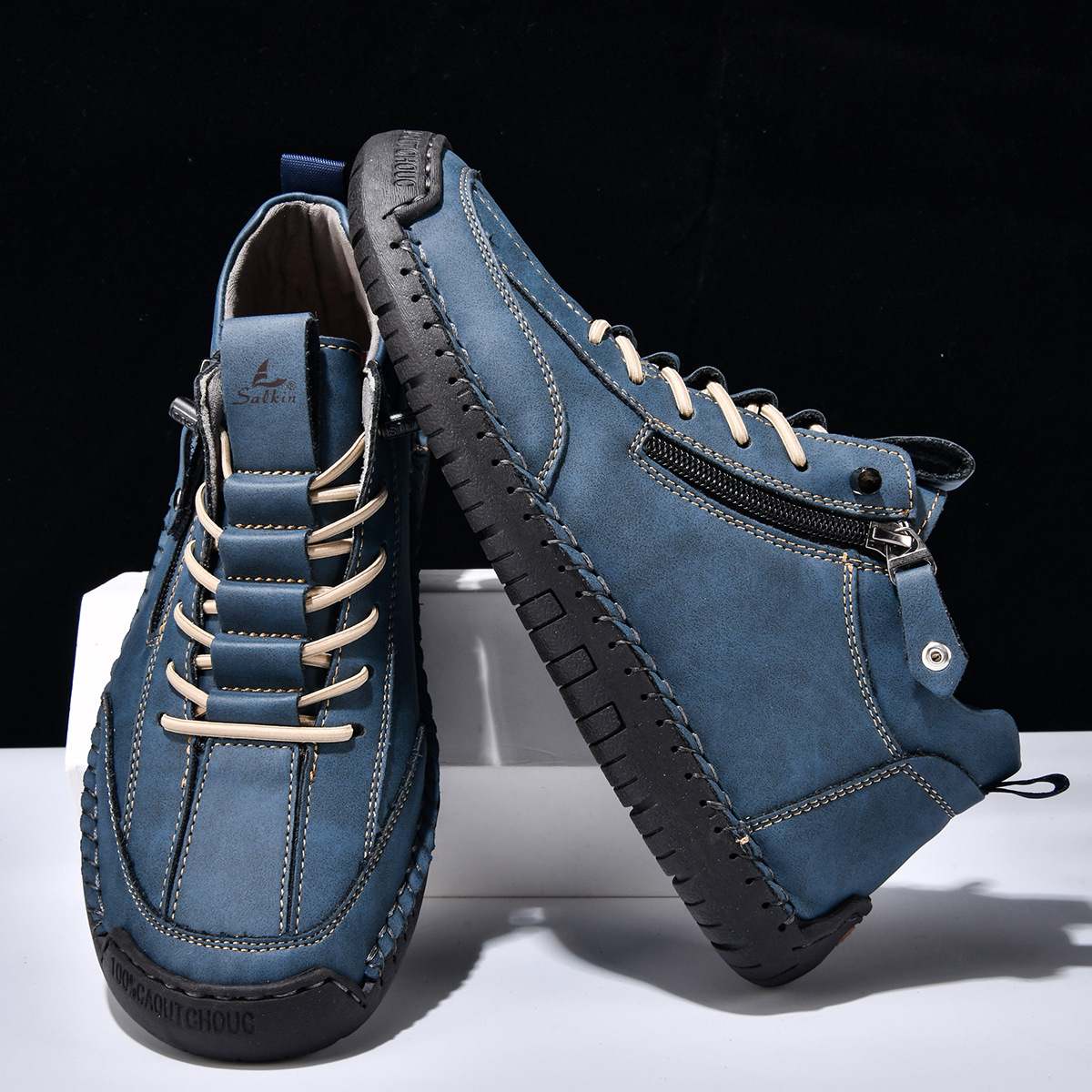 CHRISTOPHE | CHAUSSURES EN NABUK AVEC ZIP POUR HOMME