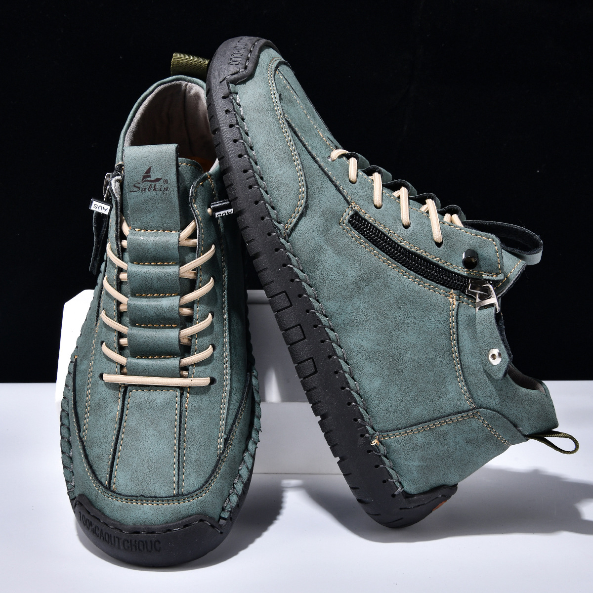 CHRISTOPHE | CHAUSSURES EN NABUK AVEC ZIP POUR HOMME