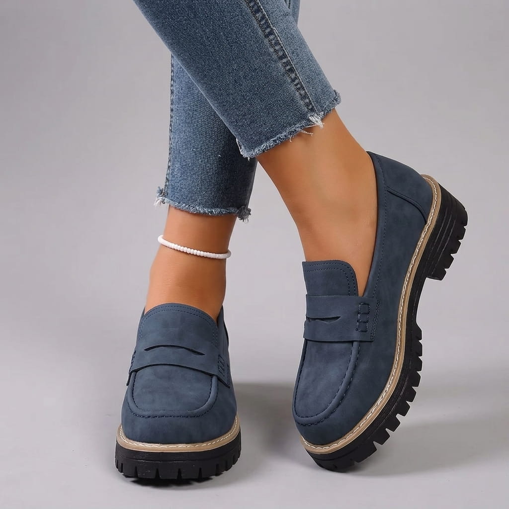 CAPUCINE | MOCASSINS À PLATEFORME STYLE COLLEGE