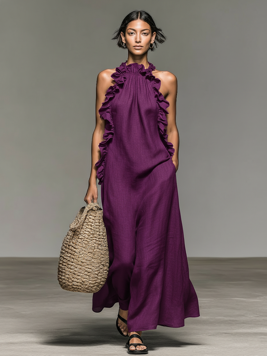 ALEXIA | ROBE LONGUE AVEC POCHES