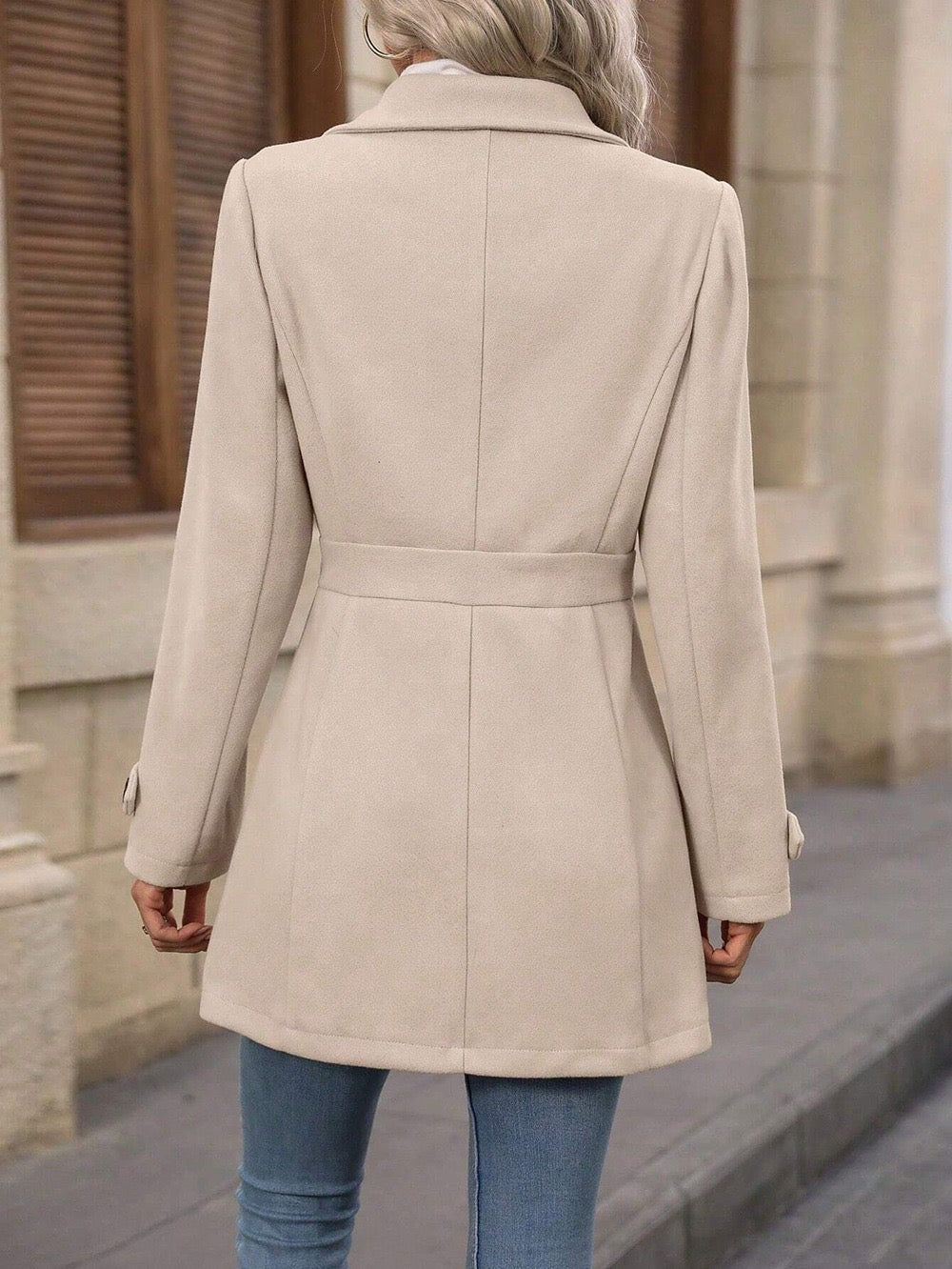 CHRISTINE | Manteau Ceinturé Élégant