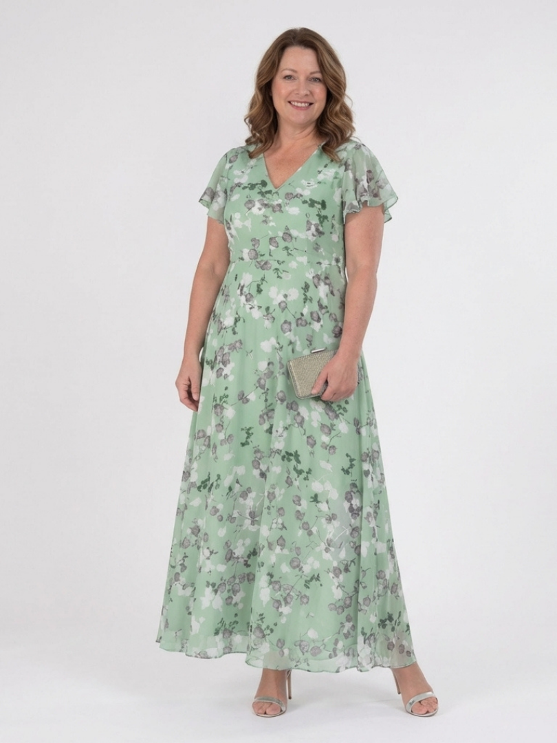 FRANÇOISE | ROBE MAXI EN CHIFFON FLORAL ISMERIA