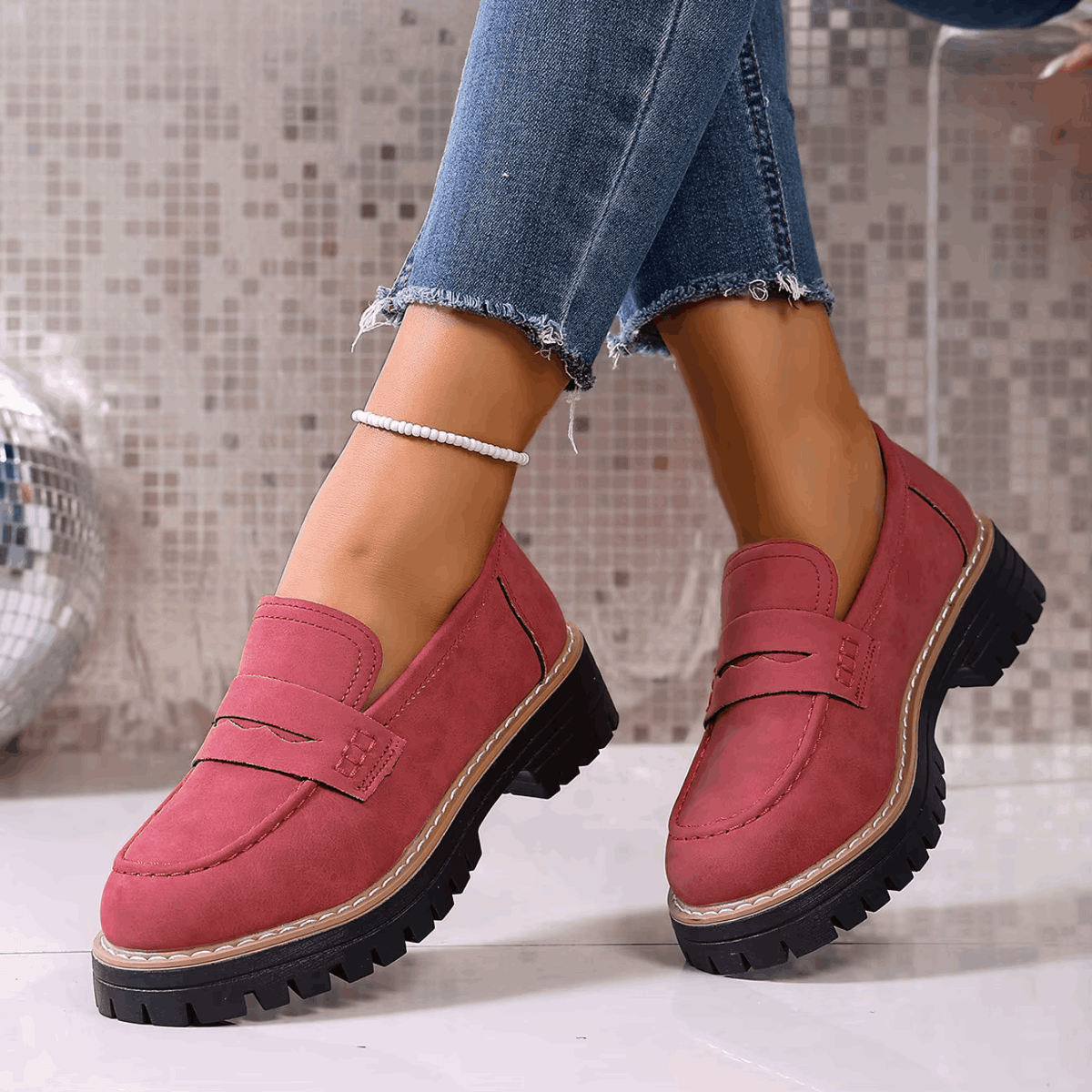 CAPUCINE | MOCASSINS À PLATEFORME STYLE COLLEGE